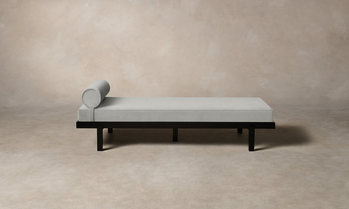 The Bruna Daybed - Performance Woven Chenille Steel