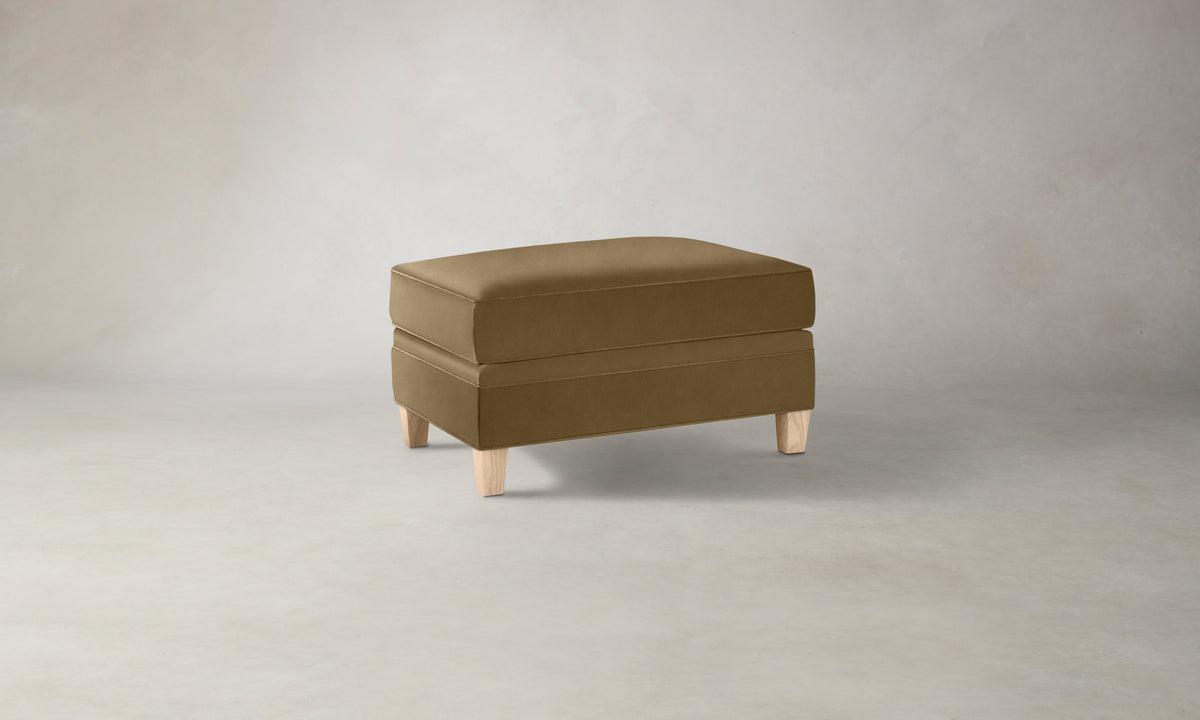 The Carmine Ottoman - Costa Leather Portobello