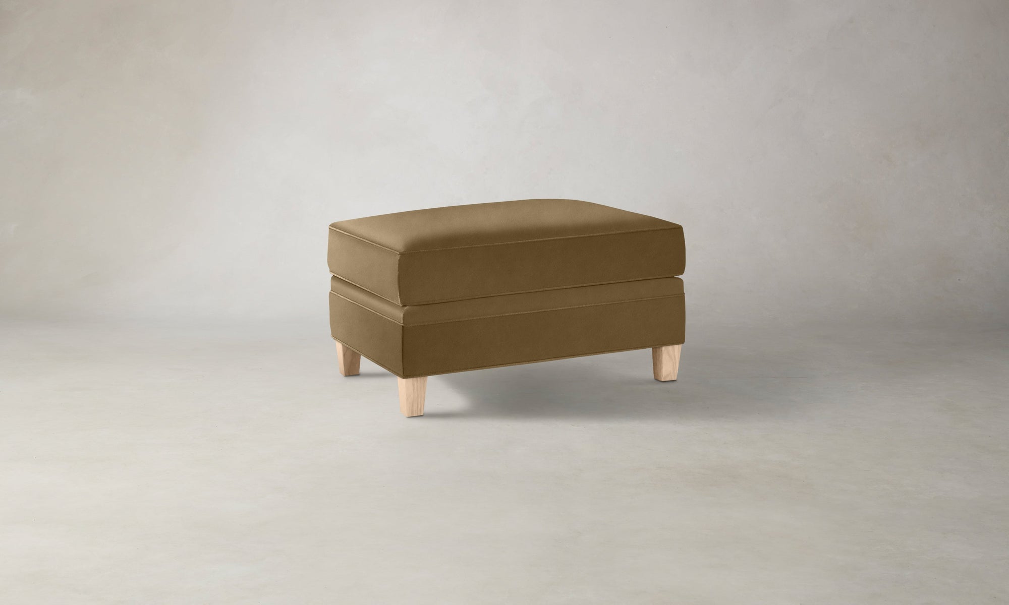 The Carmine Ottoman - Costa Leather Portobello