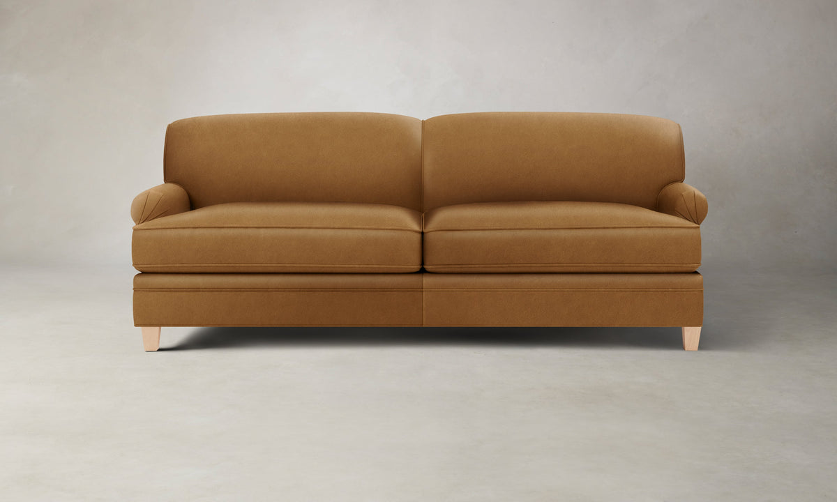The Carmine Sofa - Costa Leather Nutmeg