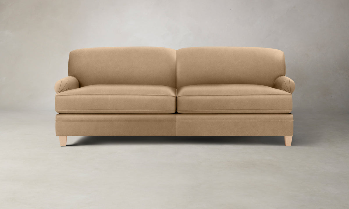 The Carmine Sofa - Costa Leather Ridge