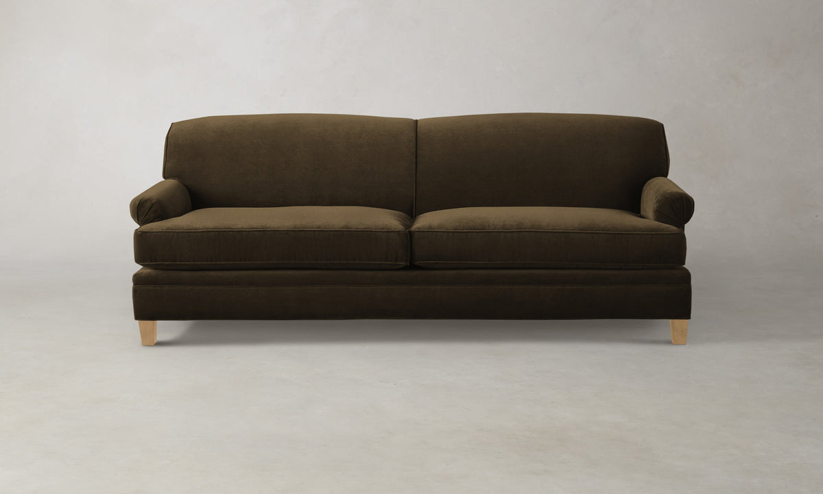 The Carmine Sofa - Marled Alpaca Velvet Marsh