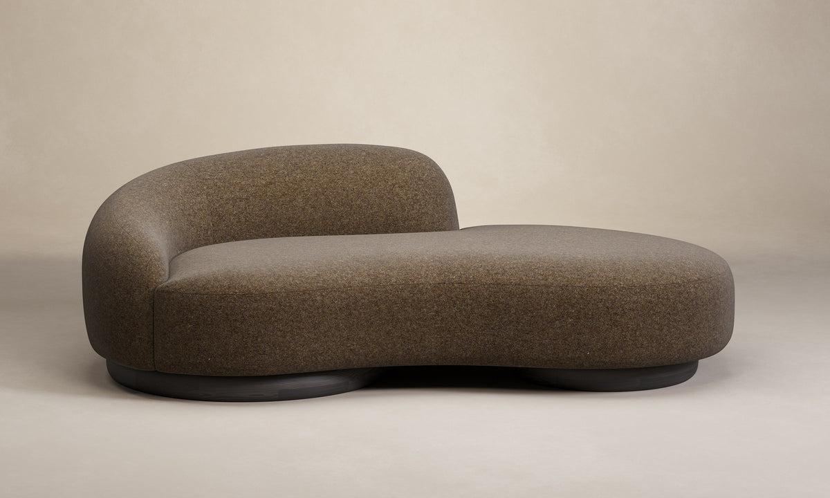 The Celine Sofa - Italian Brushed Wool Cocoa