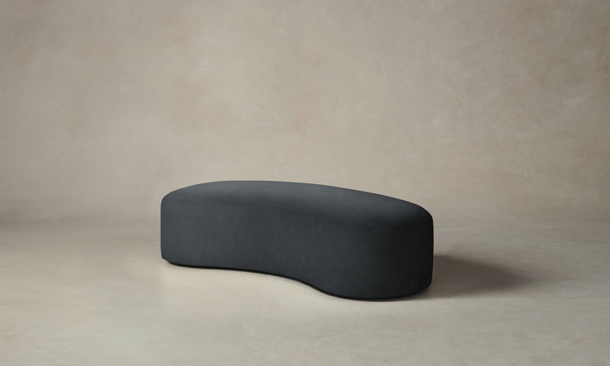 The Chelsea Daybed - Marled Alpaca Velvet Basalt