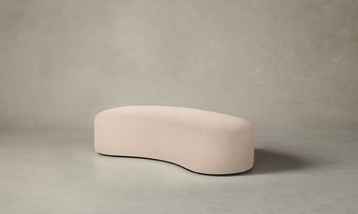 The Chelsea Daybed - Marled Alpaca Velvet Rosette
