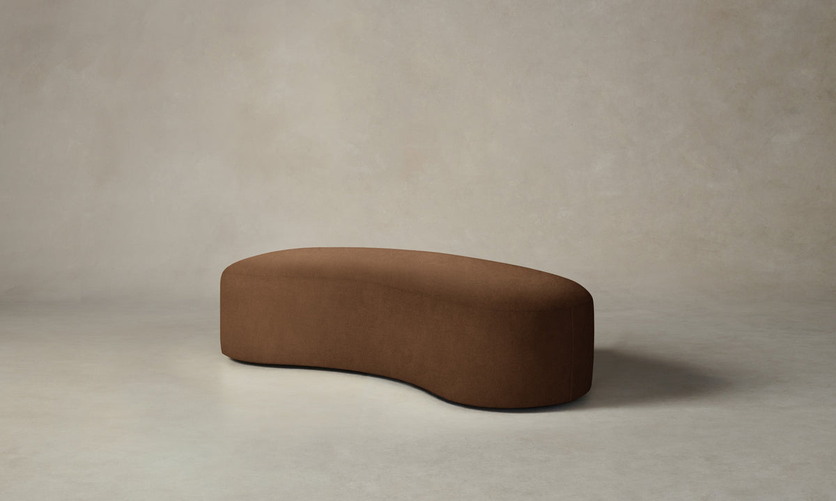 The Chelsea Daybed - Marled Alpaca Velvet Whiskey