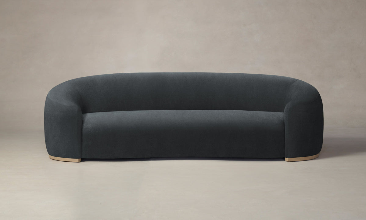 The Chelsea Sofa - Marled Alpaca Velvet Basalt
