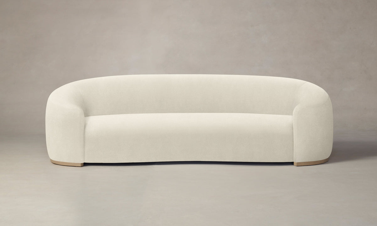 The Chelsea Sofa - Marled Alpaca Velvet Porcelain