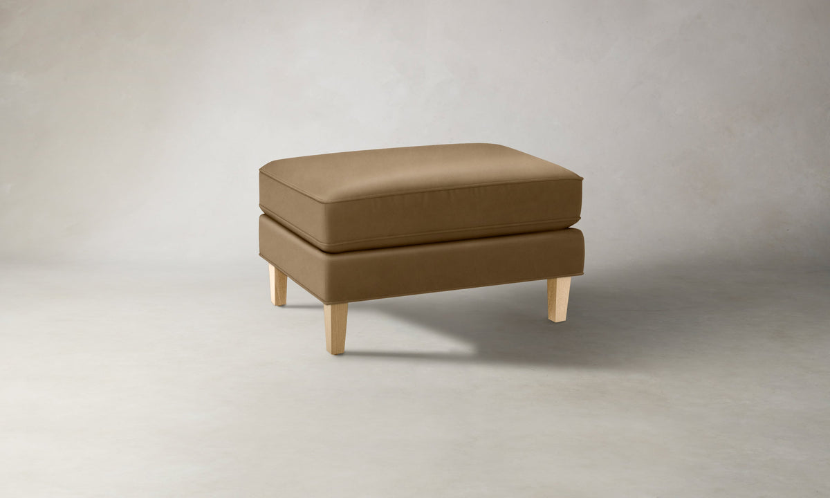The Crosby Ottoman - Costa Leather Portobello