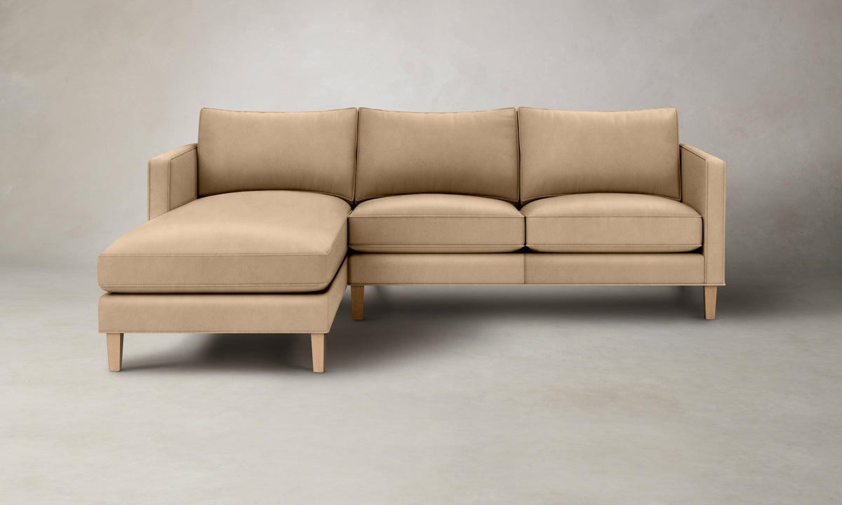 The Crosby Sectional - Costa Leather Ridge
