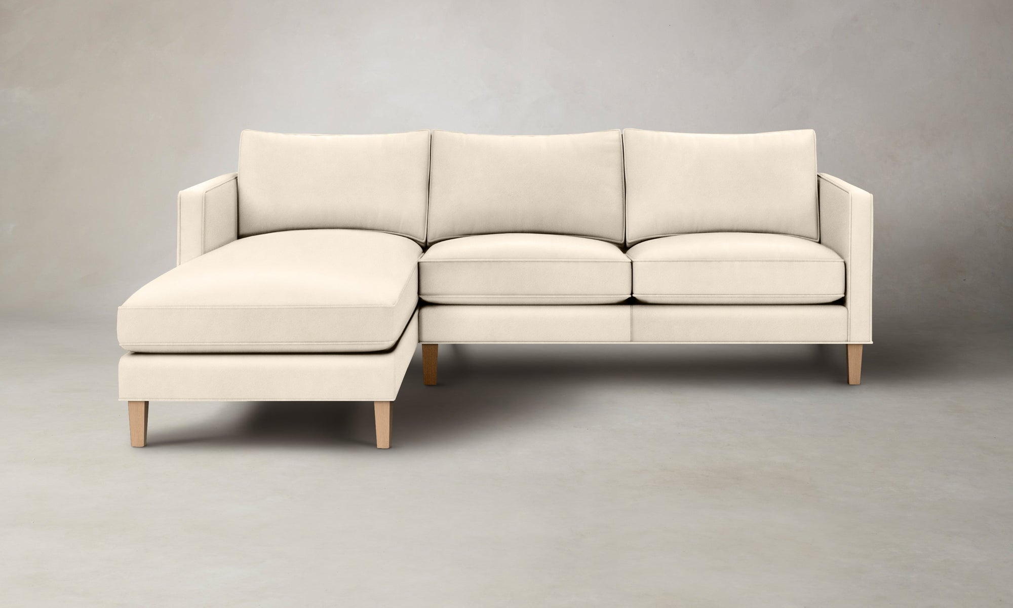 The Crosby Sectional - Costa Leather Sesame