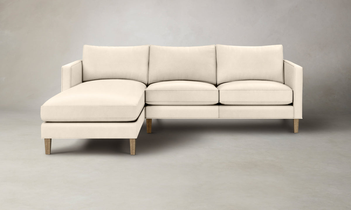 The Crosby Sectional - Costa Leather Sesame