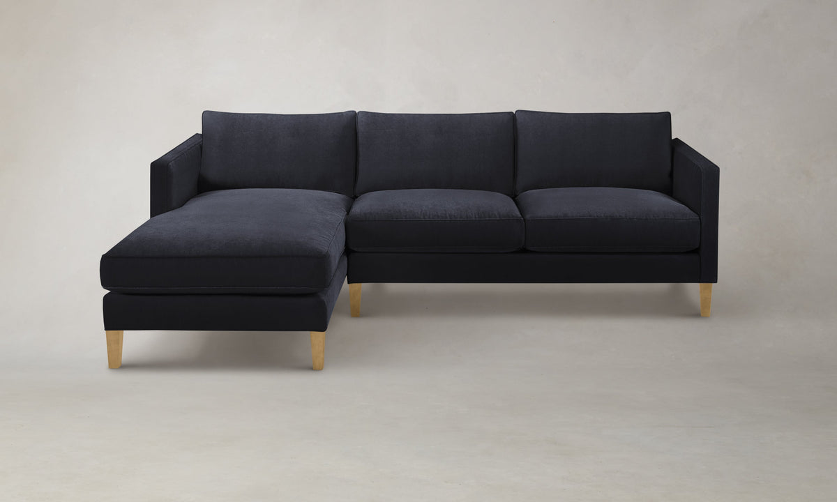 The Crosby Sectional - Marled Alpaca Velvet Nightfall