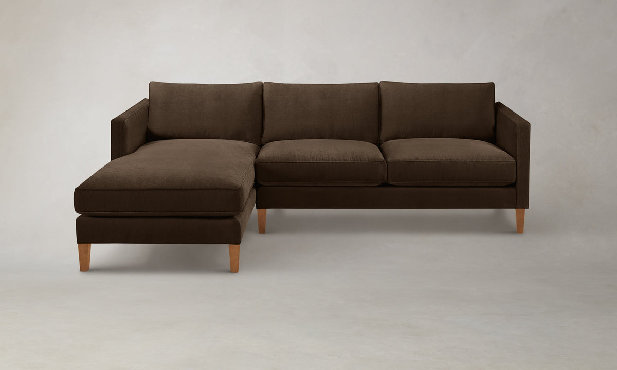 The Crosby Sectional - Performance Velvet Bark