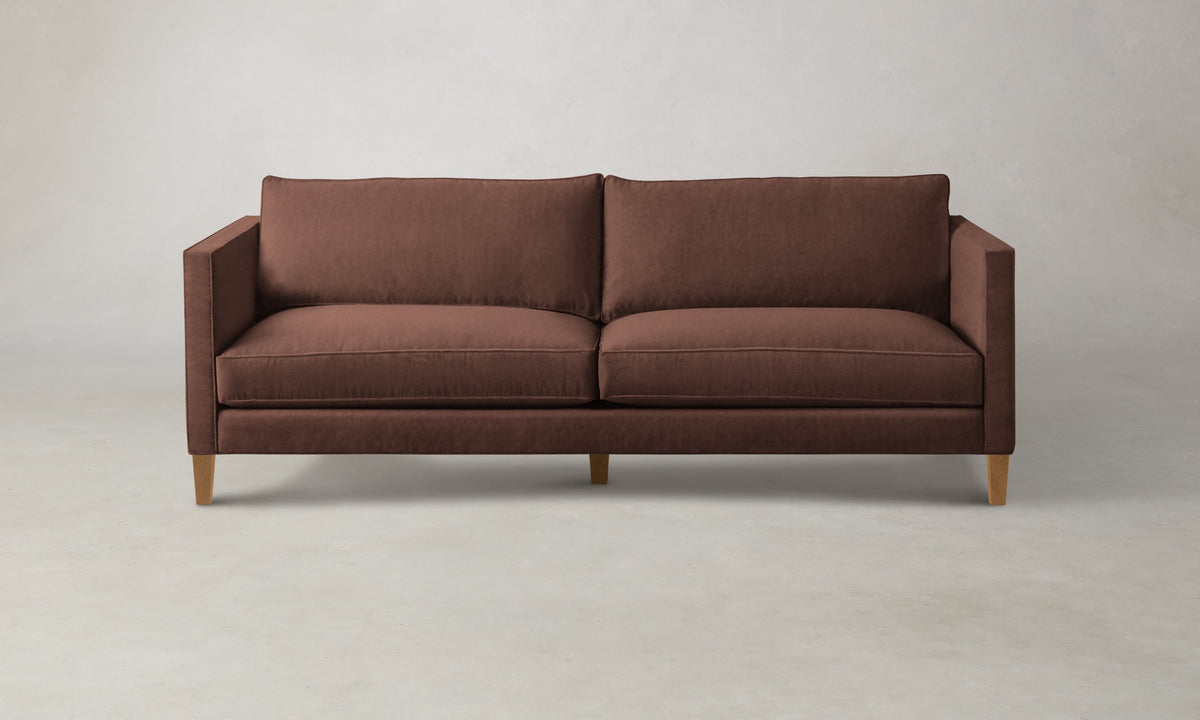 The Crosby Sofa - Marled Alpaca Velvet Molasses