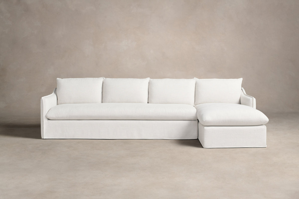 The Dune Sectional - Performance Woven Chenille Lace