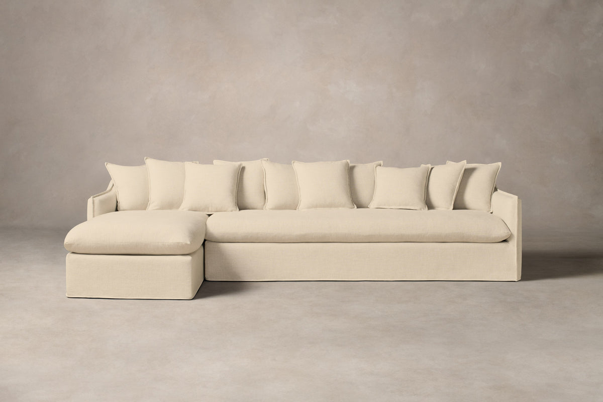 The Dune Sectional - Performance Linen Weave Flour
