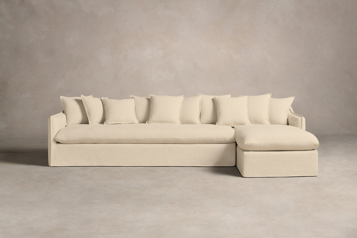 The Dune Sectional - Performance Linen Weave Flour