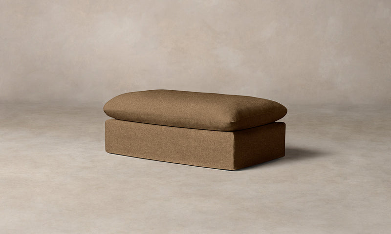 The Dune Ottoman - Heritage Belgian Linen Chai