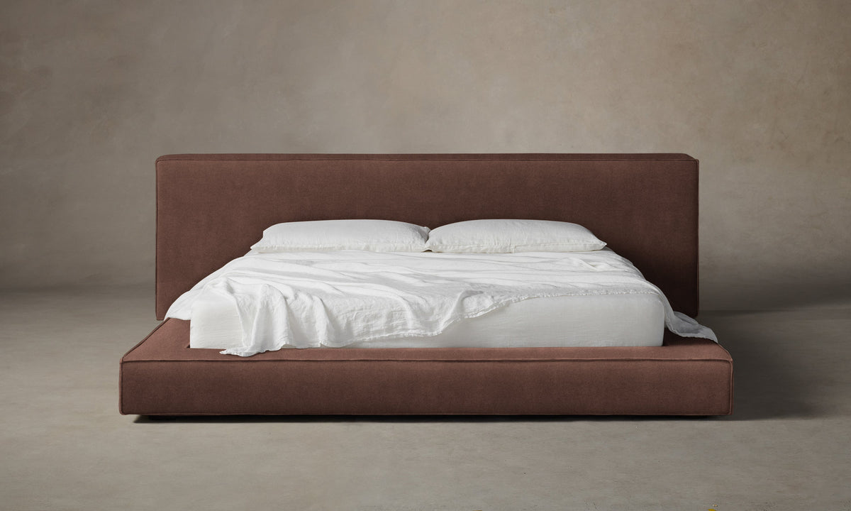 The Eldridge Bed - Marled Alpaca Velvet Molasses
