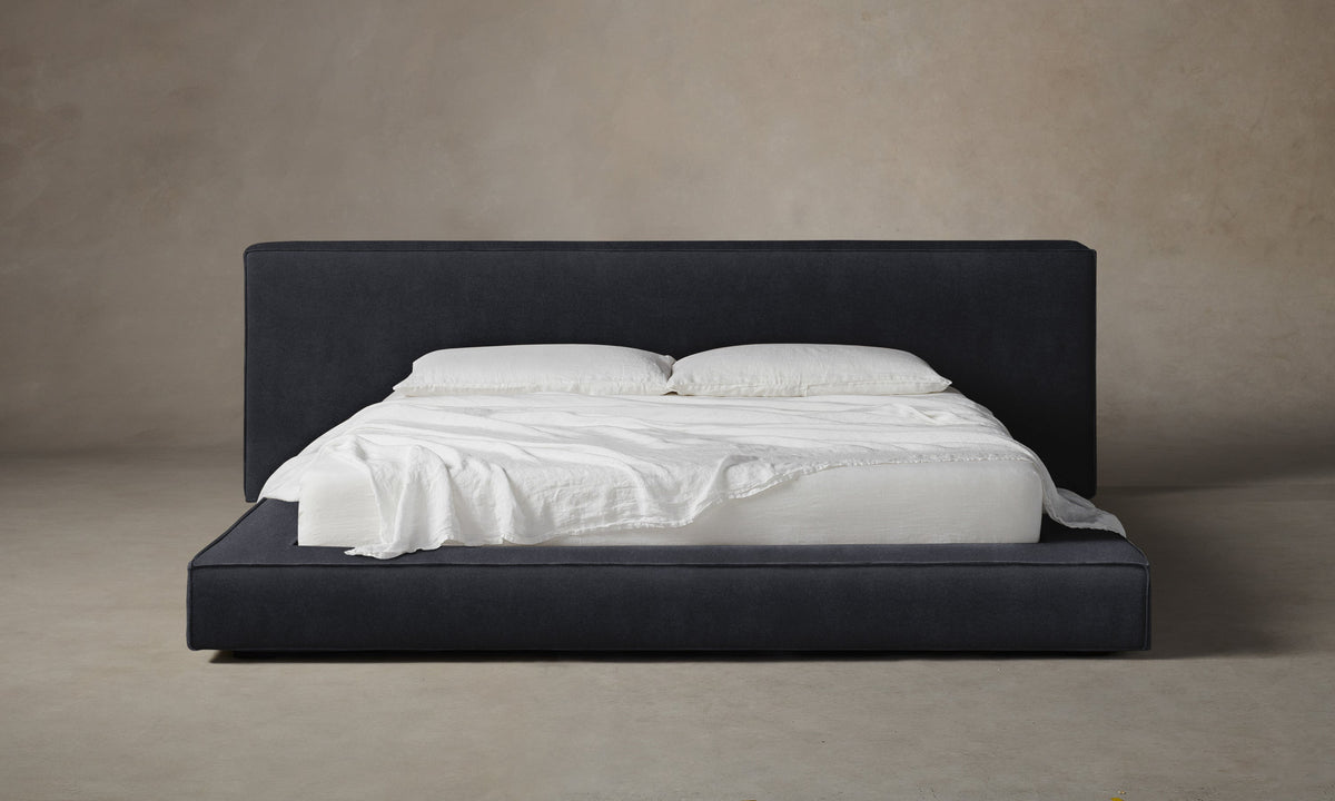 The Eldridge Bed - Marled Alpaca Velvet Nightfall