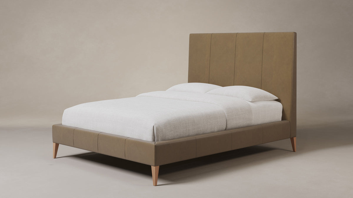 The Essex Bed - Costa Leather Ridge