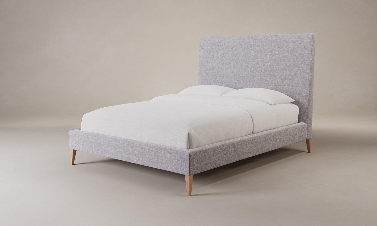 The Essex Bed - Heritage Belgian Linen Agate