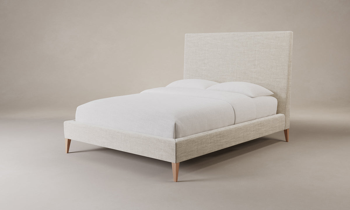 The Essex Bed - Heritage Belgian Linen Alder