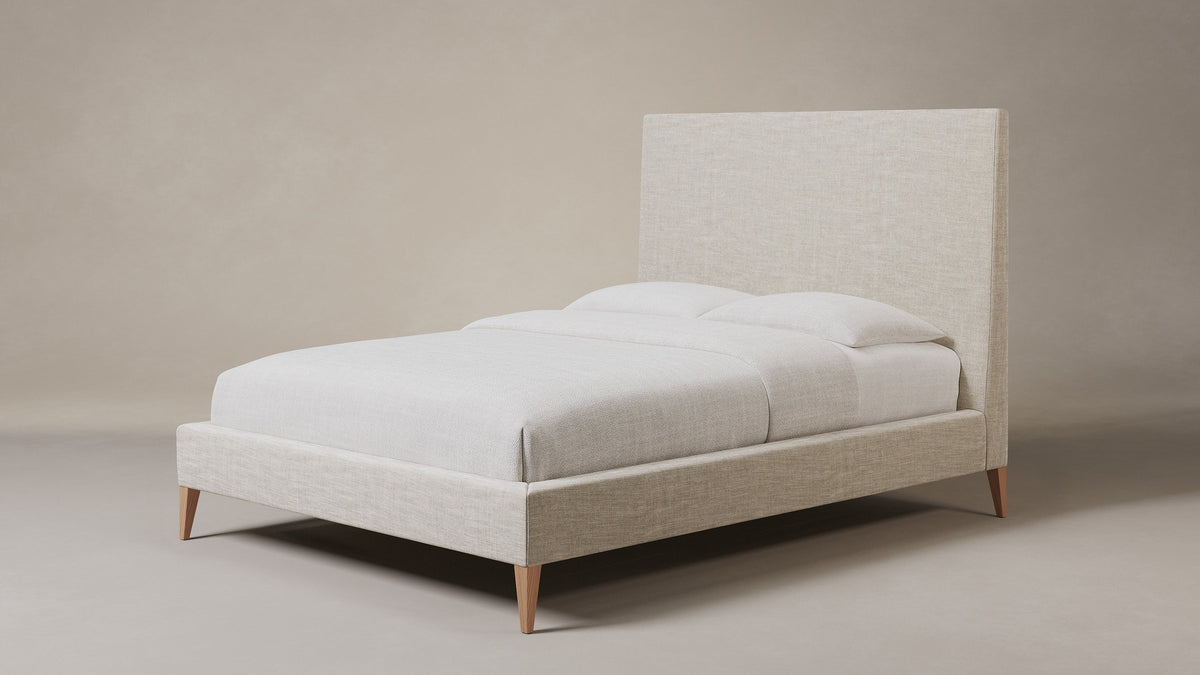The Essex Bed - Heritage Belgian Linen Alder