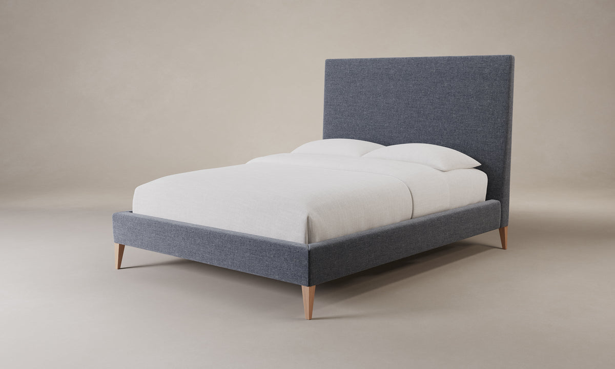 The Essex Bed - Heritage Belgian Linen Lake