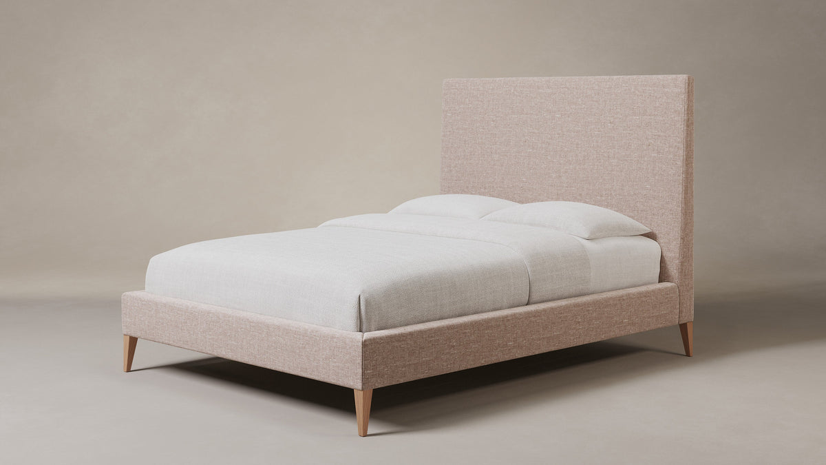The Essex Bed - Heritage Belgian Linen Petal