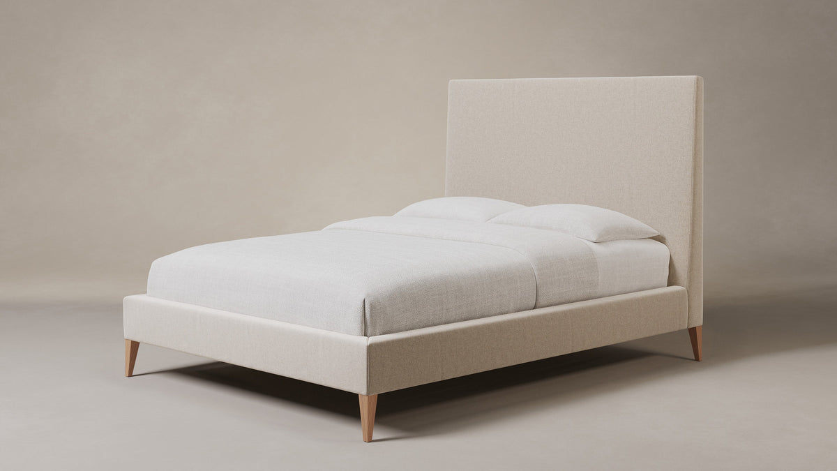 The Essex Bed - Italian Brushed Wool Fox