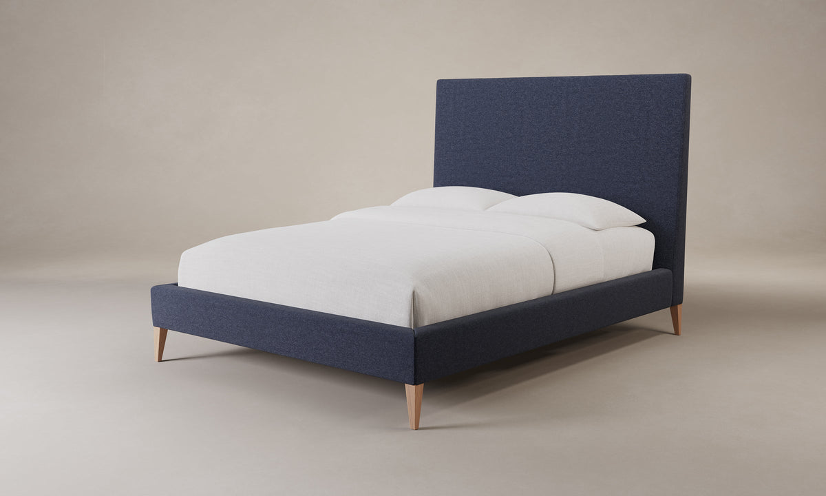 The Essex Bed - Italian Brushed Wool Harbor