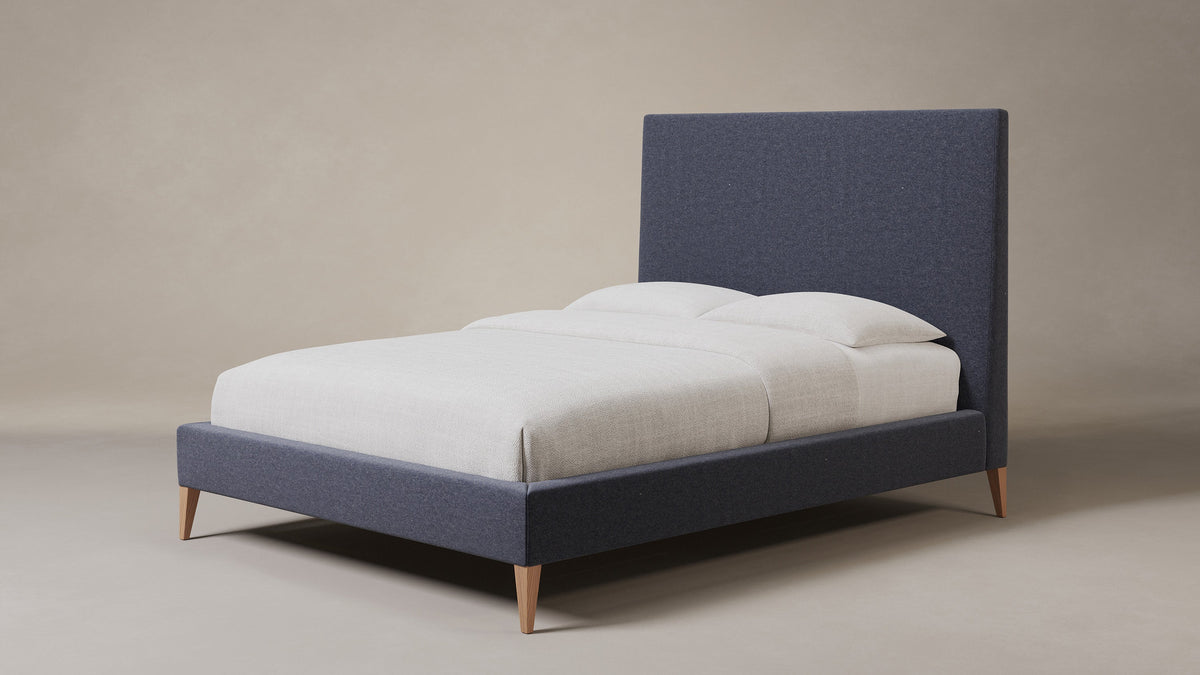 The Essex Bed - Italian Brushed Wool Harbor