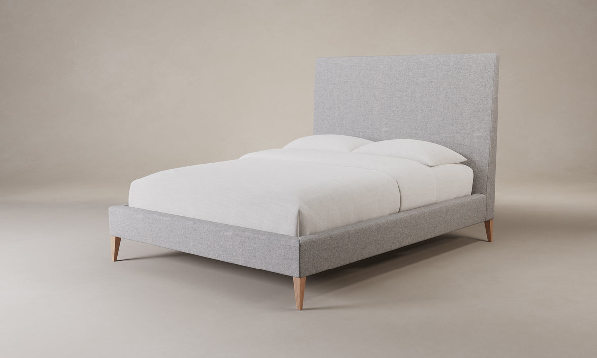 The Essex Bed - Italian Brushed Wool Moon