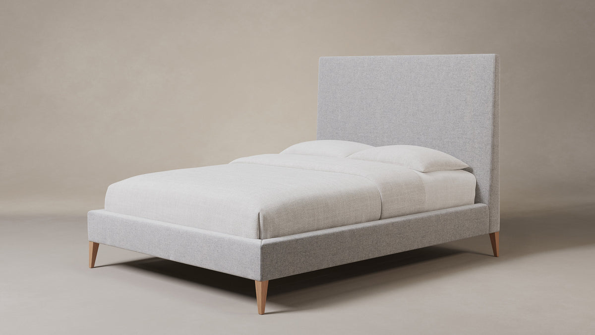 The Essex Bed - Italian Brushed Wool Moon