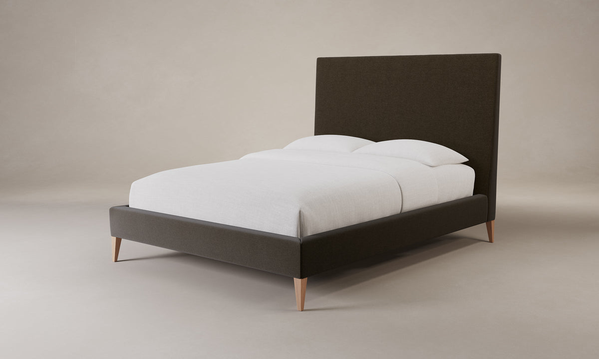 The Essex Bed - Marled Alpaca Velvet Marsh