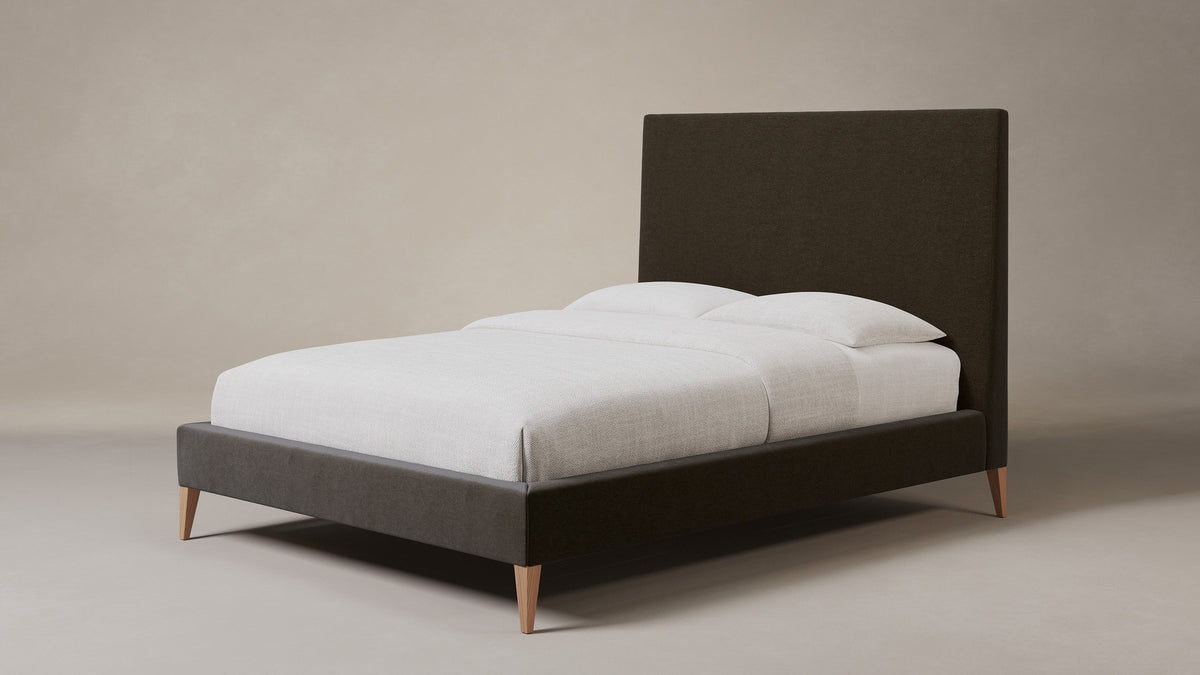 The Essex Bed - Marled Alpaca Velvet Marsh