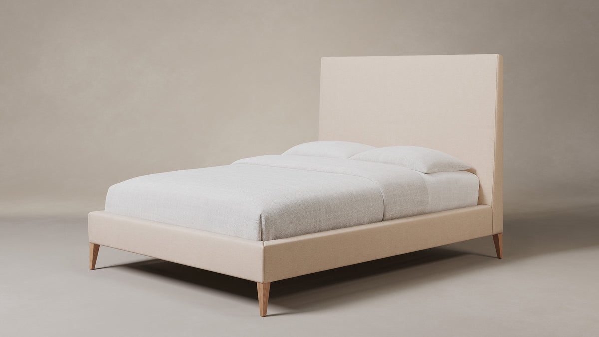 The Essex Bed - Marled Alpaca Velvet Rosette