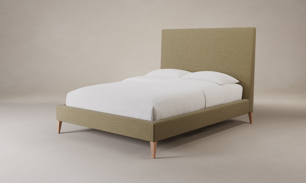 The Essex Bed - Mohair Almond