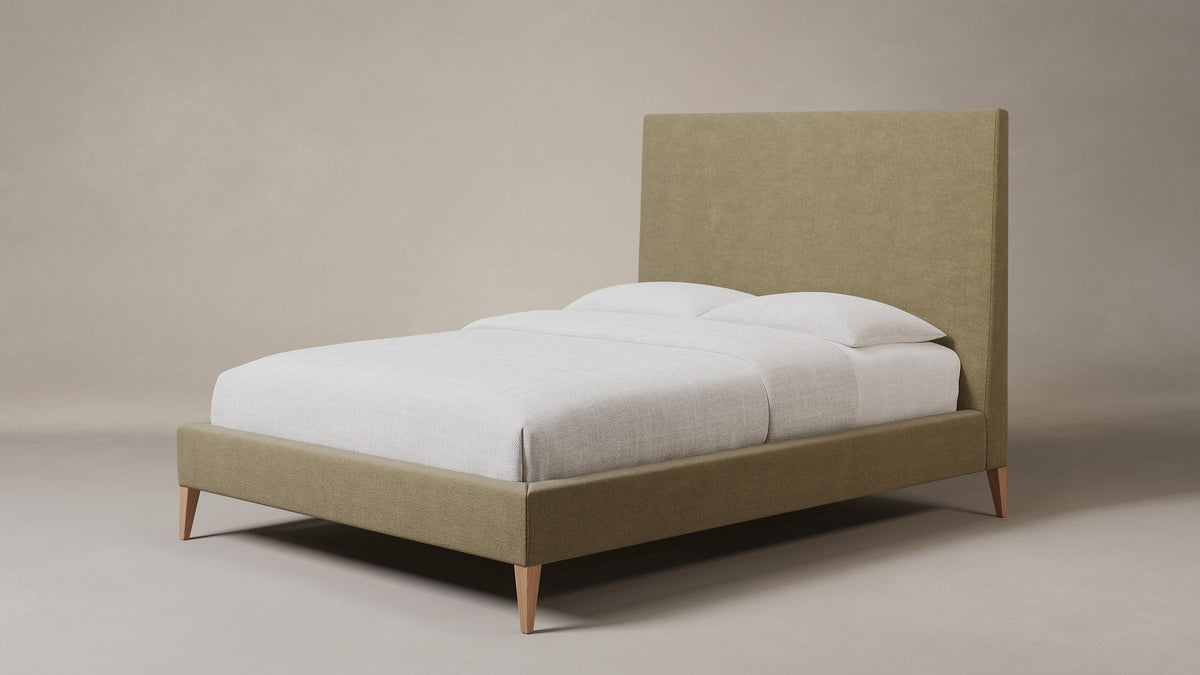The Essex Bed - Mohair Almond