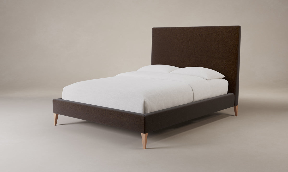 The Essex Bed - Mohair Chocolate