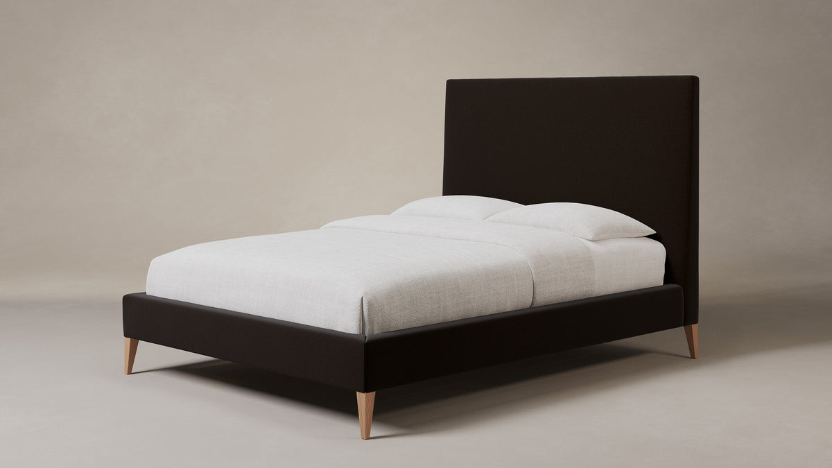 The Essex Bed - Mohair Chocolate