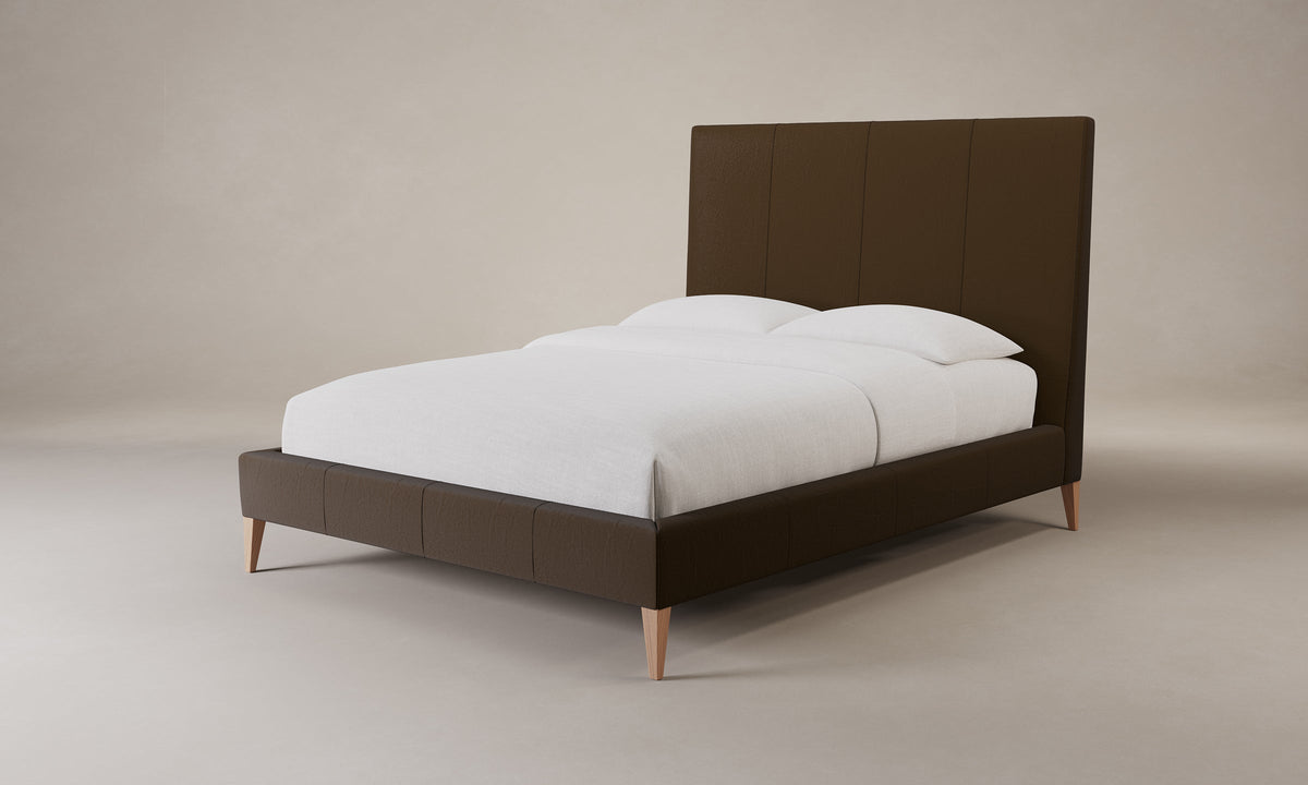 The Essex Bed - Nubuck Leather Espresso