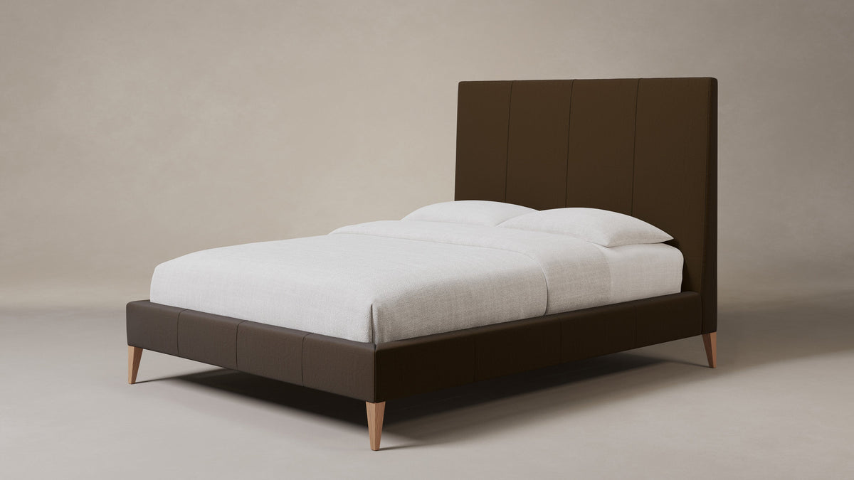 The Essex Bed - Nubuck Leather Espresso