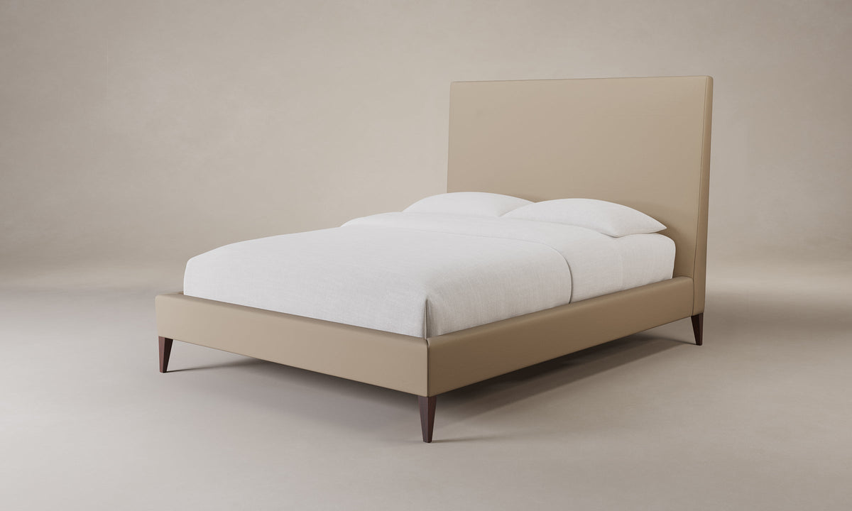 The Essex Bed - Nubuck Leather Rye