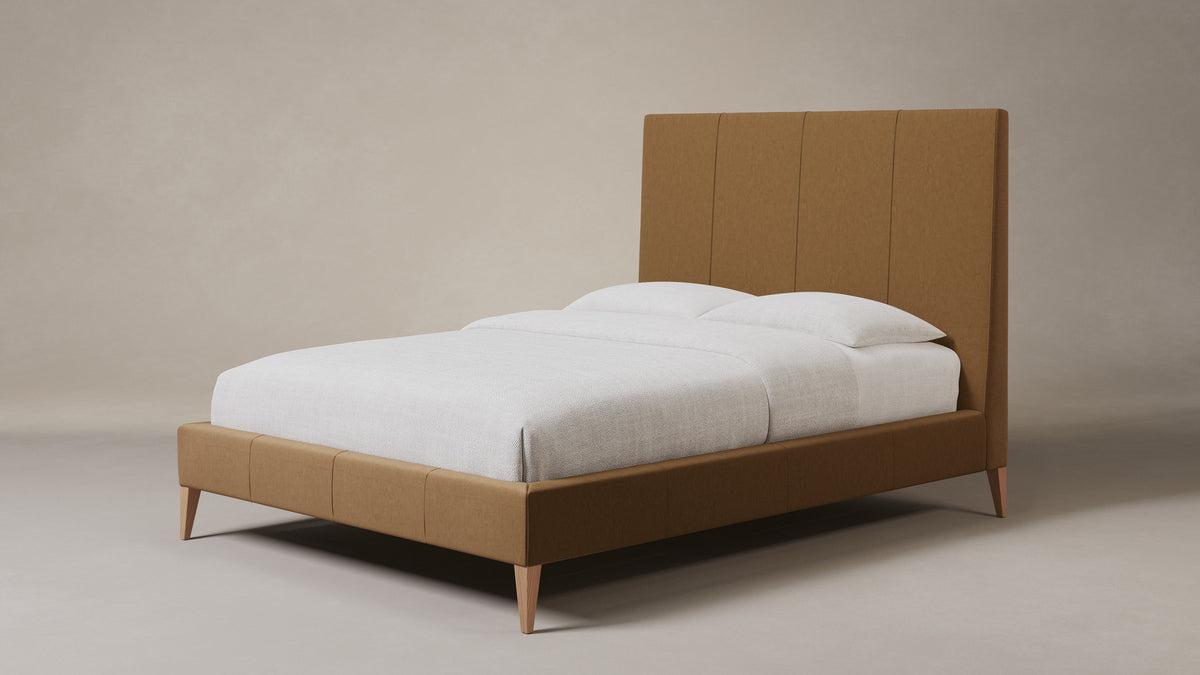 The Essex Bed - Nubuck Leather Saddle