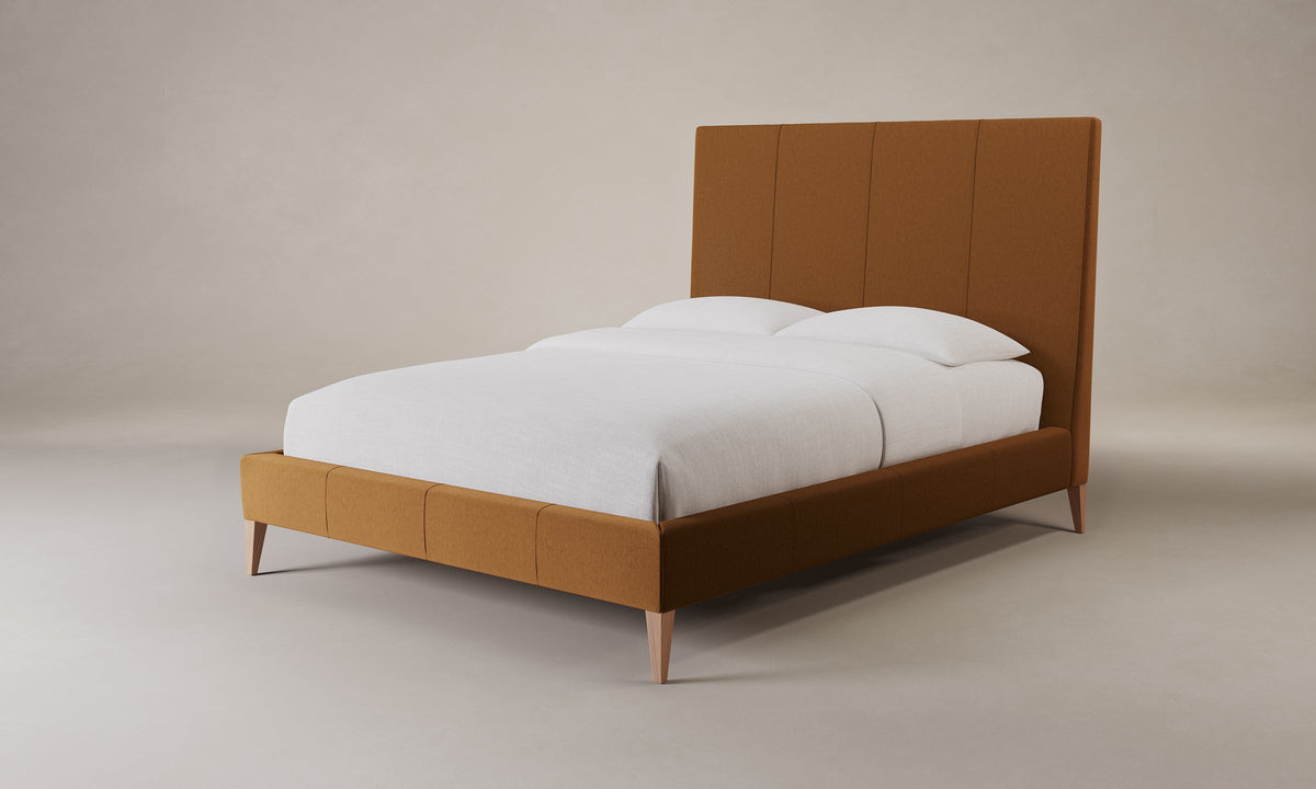 The Essex Bed - Nubuck Leather Saddle