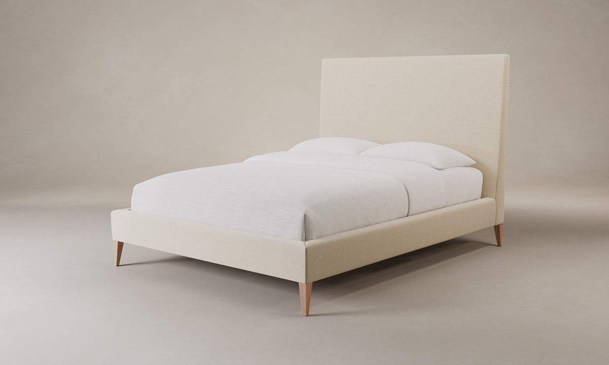 The Essex Bed - Performance Linen Weave Prairie