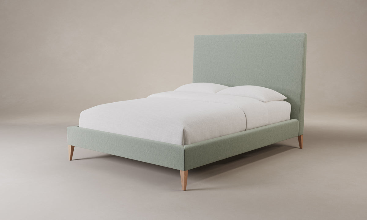 The Essex Bed - Performance Velvet Seafoam